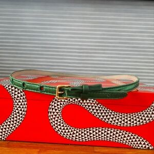 Dolce GABBANA Green Belt XXS  -Xs 30 Inches Full Length